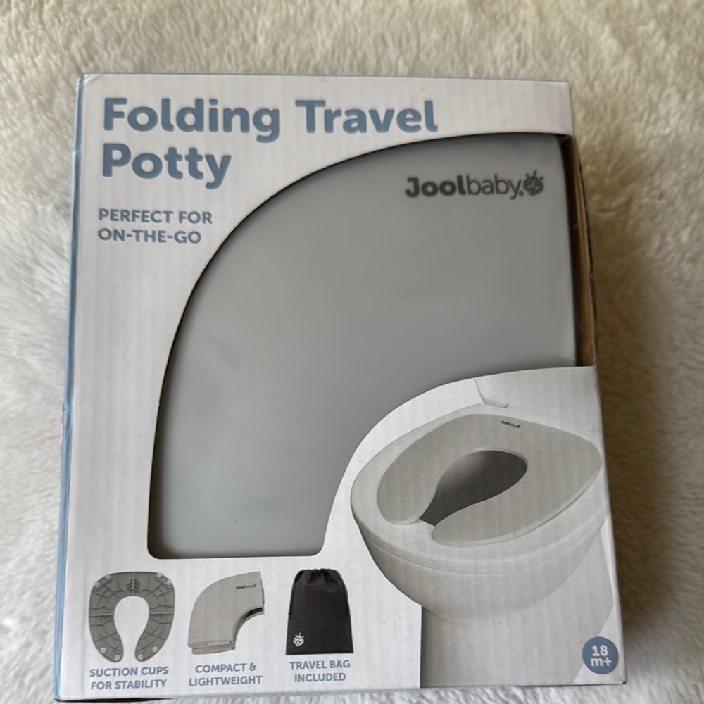 Gray Folding Travel Potty